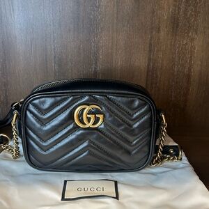 Gucci Black Leather Crossbody Bag